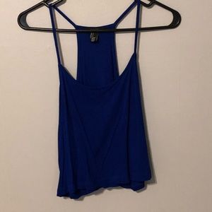 ❤️5 for $25❤️Cropped Blue Tank